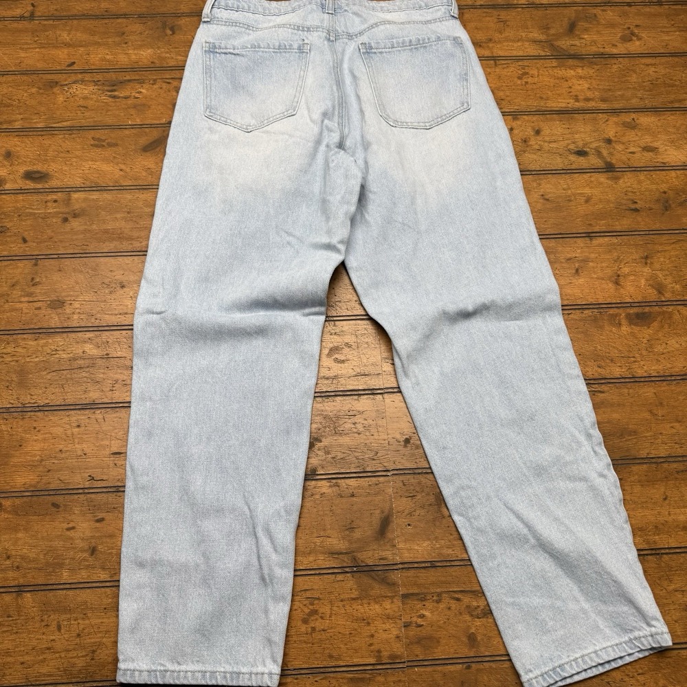 Bp Light Wash Jeans High Waist leg Button Utility Women's 29 - Picture 4 of 6
